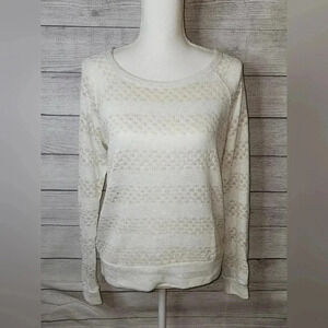 Forever 21 Crochet Sweater Size Large